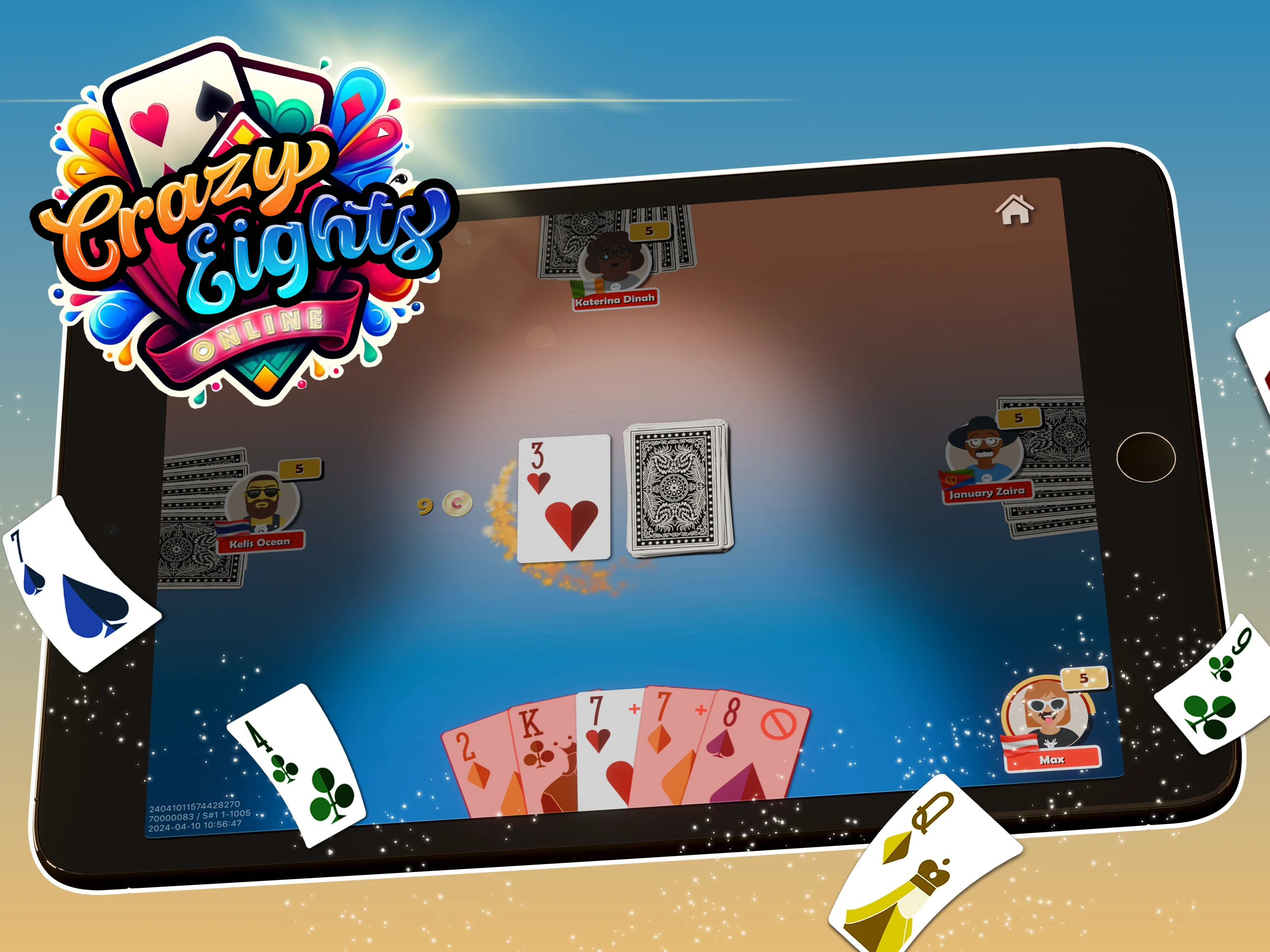Crazy Eights Online screenshot
