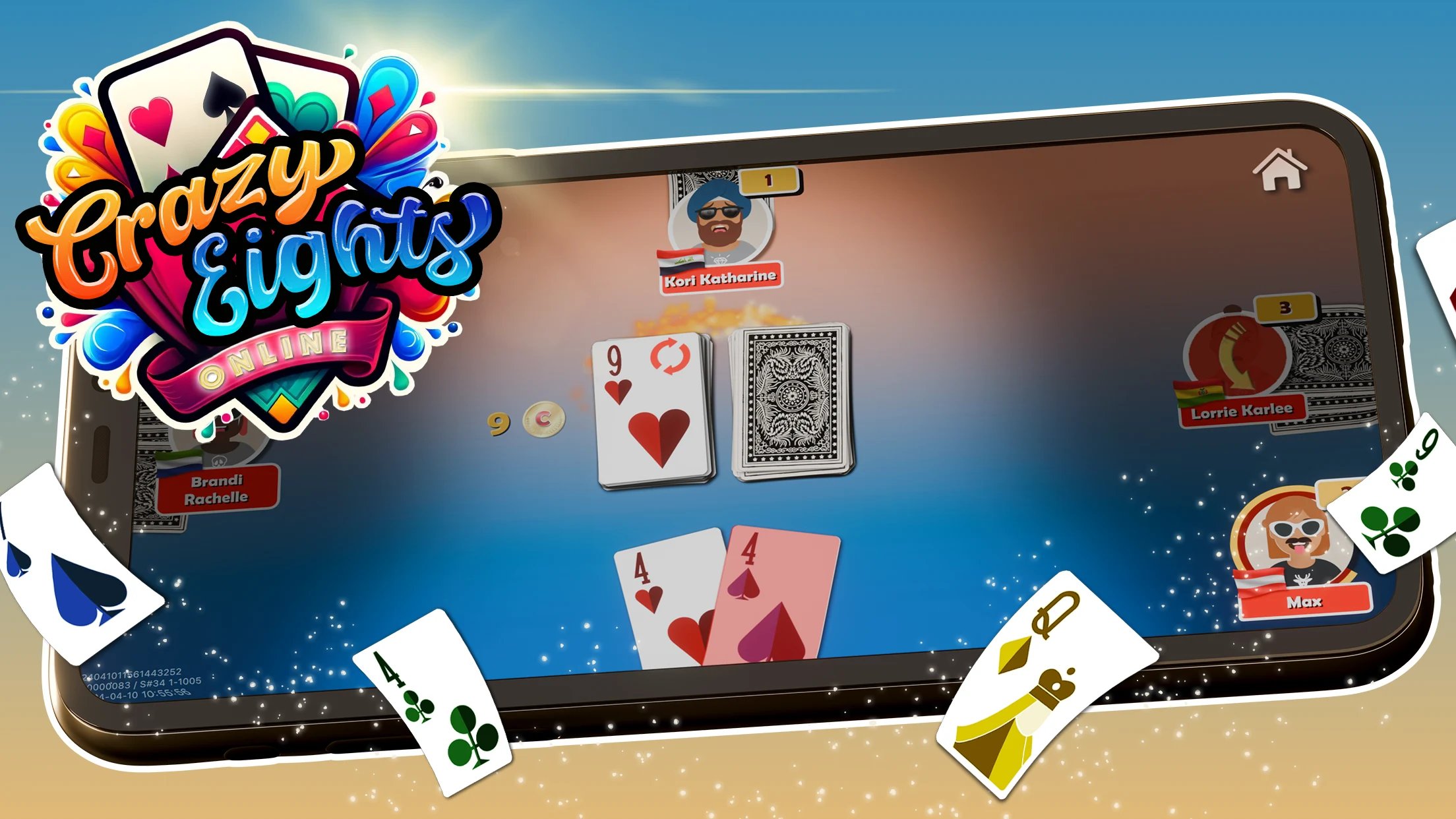 Crazy Eights Online screenshot